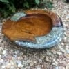 Teak And White Ground Bird Bath -Koziol Houses Shop tak and white bird bath