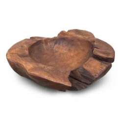 Natural Teak Root Bowls- 2 Sizes -Koziol Houses Shop teak wood bowl 3