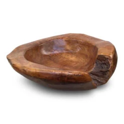 Natural Teak Root Bowls- 2 Sizes -Koziol Houses Shop teak wood bowl 4