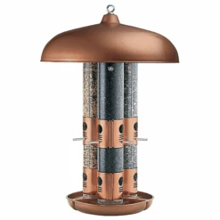OPUS Large Capacity Triple Tube Bird Feeder W/ Copper Ports -Koziol Houses Shop triple tube bird feeder