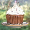 Ceramic Cupcake Bird Feeder -Koziol Houses Shop vanilla.feed .better smll