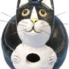 Black And White Fat Cat Wooden Birdhouse -Koziol Houses Shop w fatcat house
